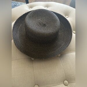 Talbots Black and Brown Woven Hat